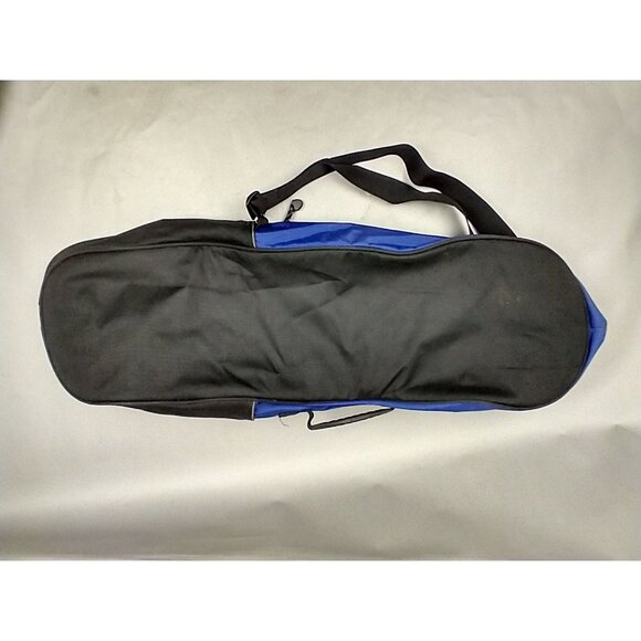 LL Bean Travel Bag Snowshoe 10x33” Blue Black Side Zip Carry Case Only - Picture 5 of 8